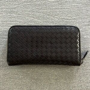 Bottega Veneta Long Zippy Wallet in Black